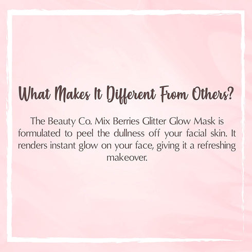 the beauty co Glitter Glow Mask